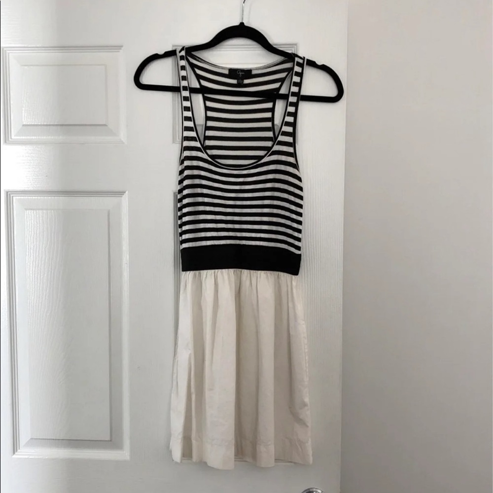 Aqua Racer Back Stripe Dress